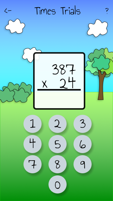 A cartoonish gameplay mockup with clouds, trees, and a sky background — an “exotic” direction born of pure desperation