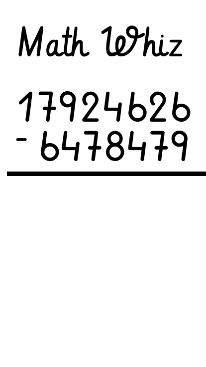 A hand-lettered font experiment for the title and numbers